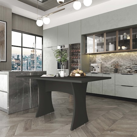 Manhattan Comfort Coney Dining Table in Grey 187GMC9